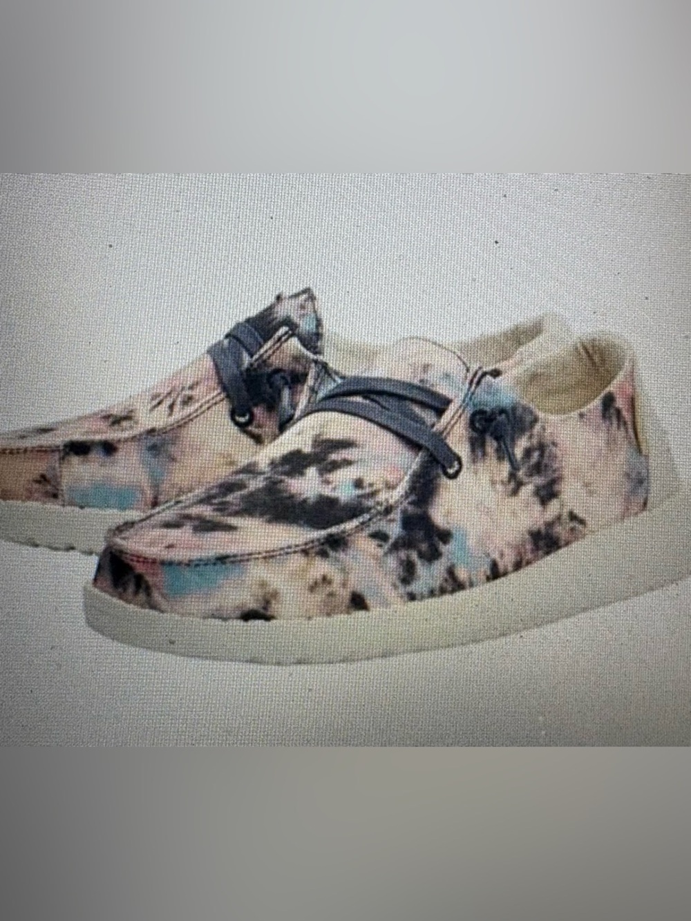 Hey Dude Wendy Tie Dye Navy Pink Canvas Slip On Shoes Women; Sz:: 7; EUC